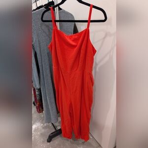 Chic Orange Jumpsuit